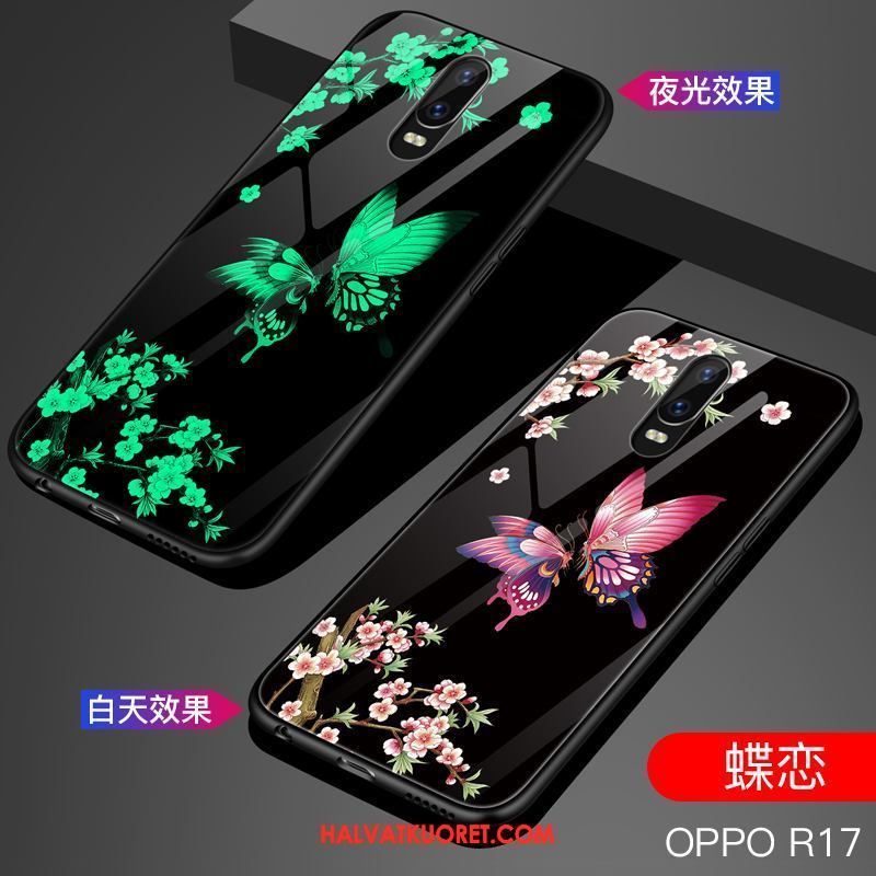 Oppo R17 Kuoret Kotelo Musta Lasi, Oppo R17 Kuori Puhelimen Trendi