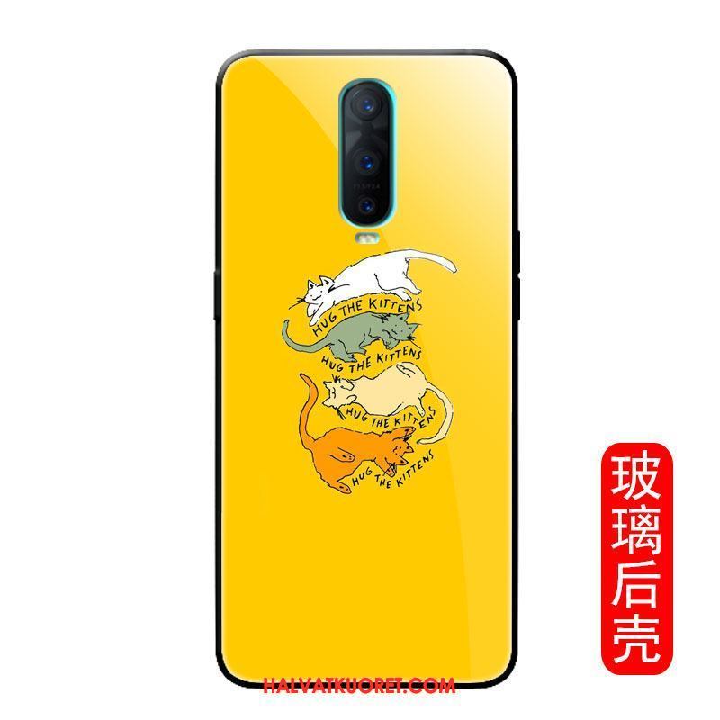 Oppo R17 Pro Kuoret Bear Ihana Persoonallisuus, Oppo R17 Pro Kuori Yksinkertainen Lasi