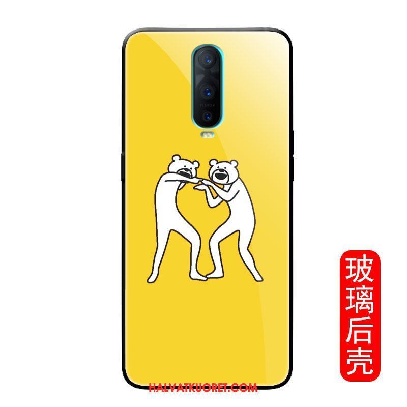 Oppo R17 Pro Kuoret Bear Ihana Persoonallisuus, Oppo R17 Pro Kuori Yksinkertainen Lasi