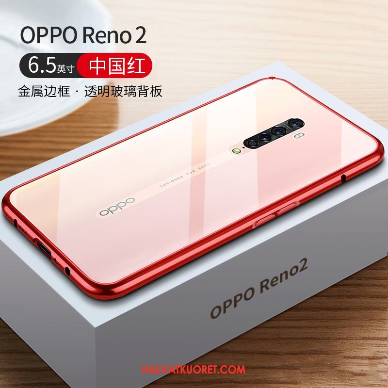 Oppo Reno 2 Kuoret Metalli Kehys Net Red, Oppo Reno 2 Kuori All Inclusive Ultra