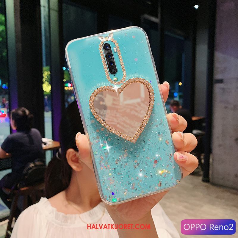 Oppo Reno 2 Kuoret Murtumaton Karkaisu Sininen, Oppo Reno 2 Kuori Kotelo Suojaus