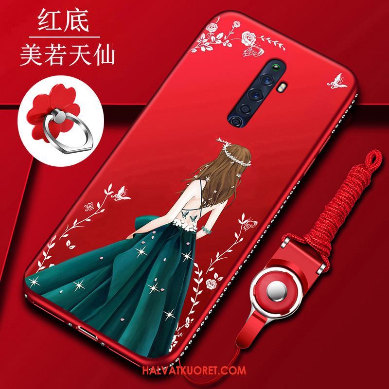 Oppo Reno 2 Z Kuoret Puhelimen Net Red Musta, Oppo Reno 2 Z Kuori Nainen