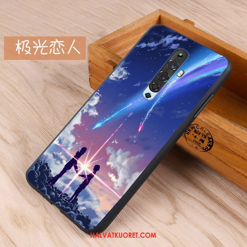 Oppo Reno 2 Z Kuoret Puhelimen Pesty Suede Kotelo, Oppo Reno 2 Z Kuori Silikoni Murtumaton Beige