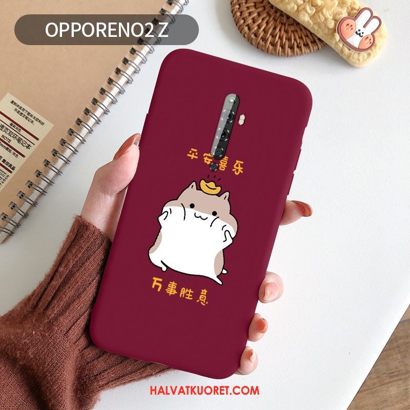 Oppo Reno 2 Z Kuoret Rotta Pehmeä Neste Punainen, Oppo Reno 2 Z Kuori Ultra Puhelimen