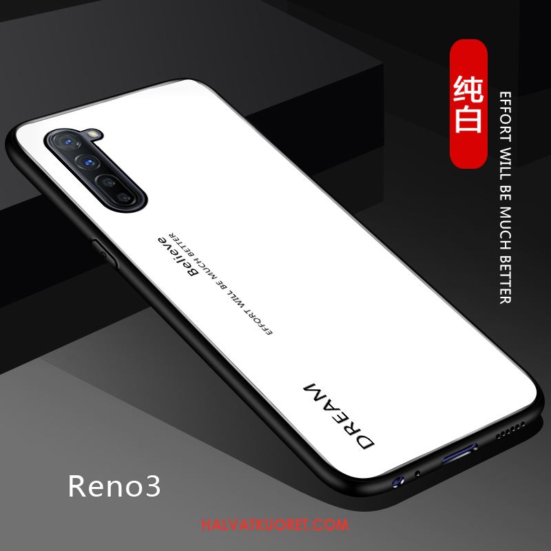 Oppo Reno 3 Kuoret All Inclusive Ohut Silikoni, Oppo Reno 3 Kuori Kotelo Musta