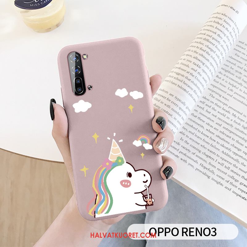 Oppo Reno 3 Kuoret Puhelimen Pehmeä Neste Sateenkaari, Oppo Reno 3 Kuori Ihana Luova