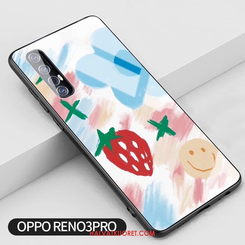 Oppo Reno 3 Pro Kuoret Kustannukset Trendi Pieni, Oppo Reno 3 Pro Kuori Lasi Sininen