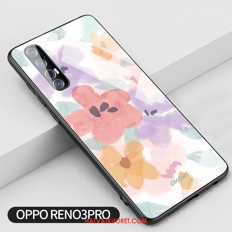 Oppo Reno 3 Pro Kuoret Kustannukset Trendi Pieni, Oppo Reno 3 Pro Kuori Lasi Sininen