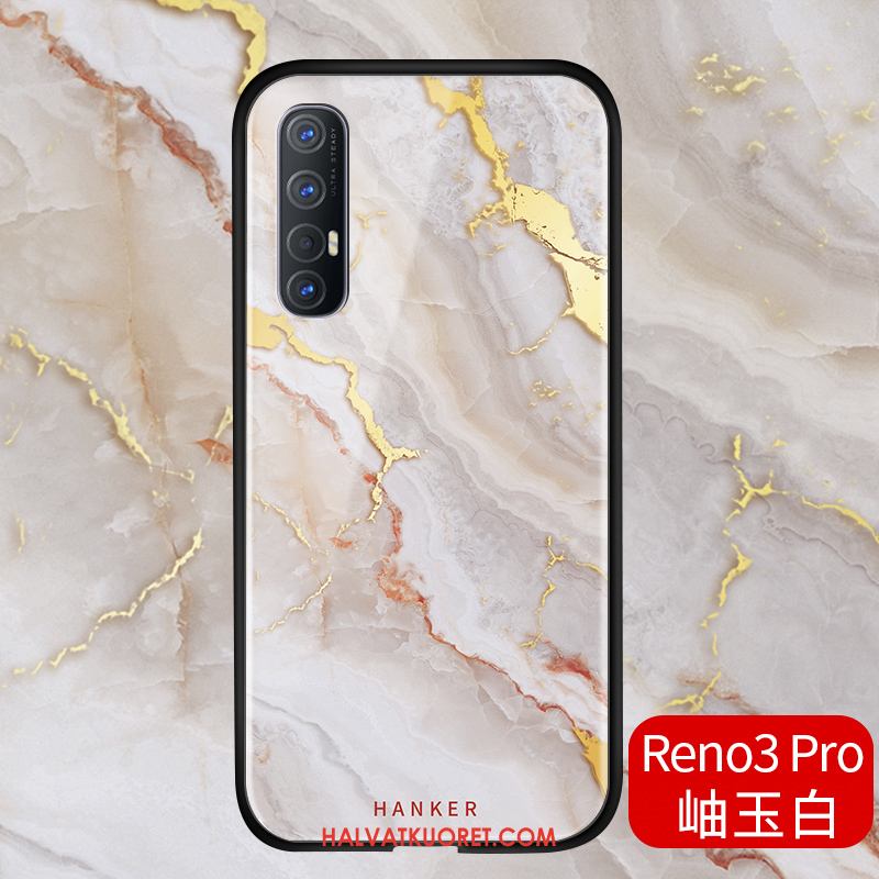 Oppo Reno 3 Pro Kuoret Pehmeä Neste Lasi Persoonallisuus, Oppo Reno 3 Pro Kuori Suojaus Murtumaton