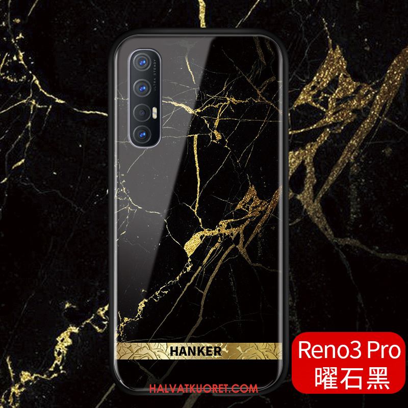 Oppo Reno 3 Pro Kuoret Pehmeä Neste Lasi Persoonallisuus, Oppo Reno 3 Pro Kuori Suojaus Murtumaton