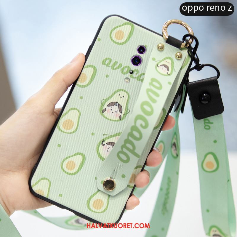 Oppo Reno Z Kuoret Silikoni Mansikka Trendi, Oppo Reno Z Kuori Kotelo Punainen