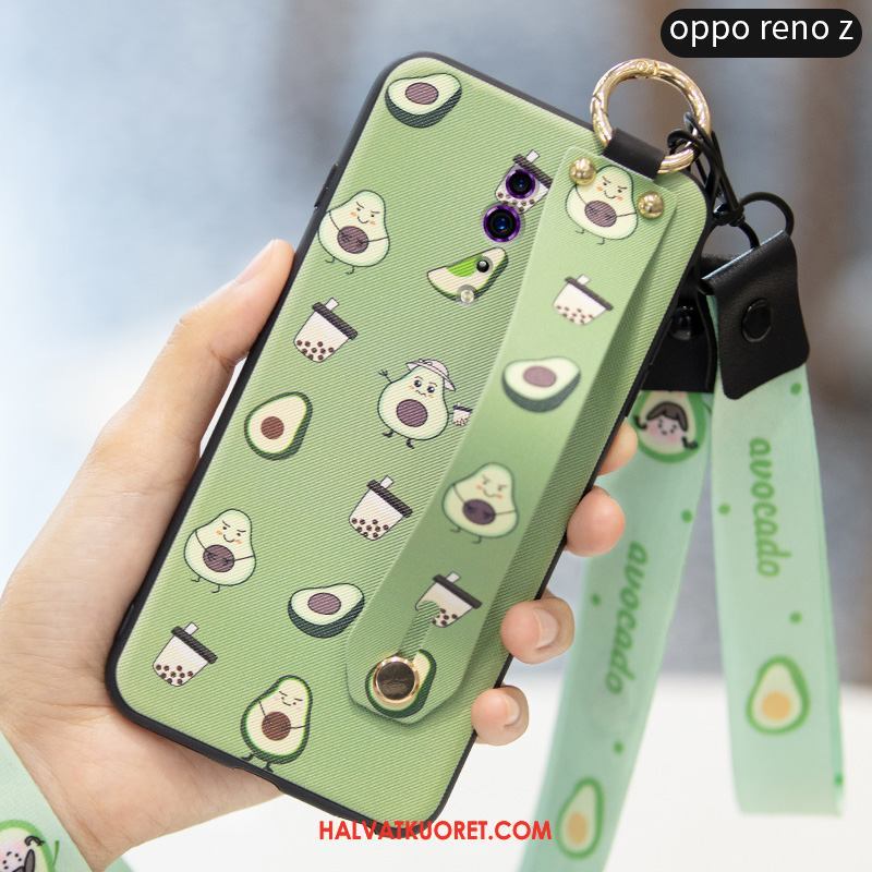 Oppo Reno Z Kuoret Silikoni Mansikka Trendi, Oppo Reno Z Kuori Kotelo Punainen