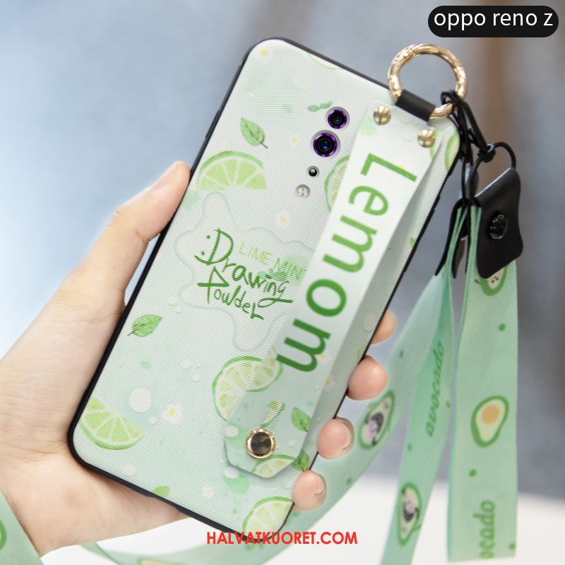 Oppo Reno Z Kuoret Silikoni Mansikka Trendi, Oppo Reno Z Kuori Kotelo Punainen