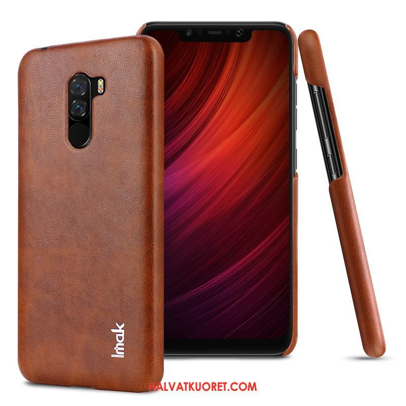 Pocophone F1 Kuoret Kotelo Murtumaton, Pocophone F1 Kuori Suojaus Puhelimen Braun Beige