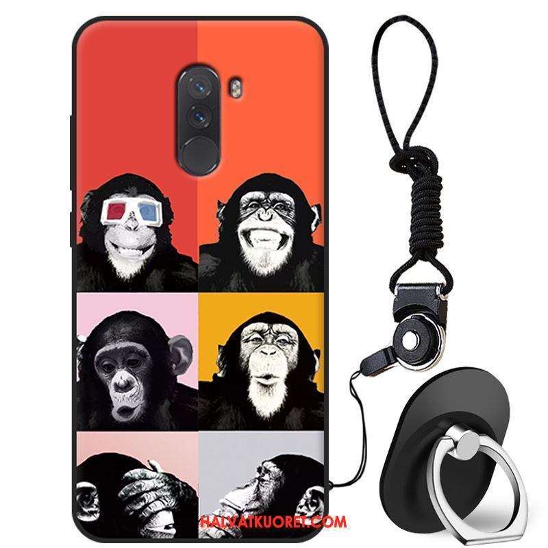 Pocophone F1 Kuoret Puhelimen Sarjakuva Pehmeä Neste, Pocophone F1 Kuori Pieni Beige