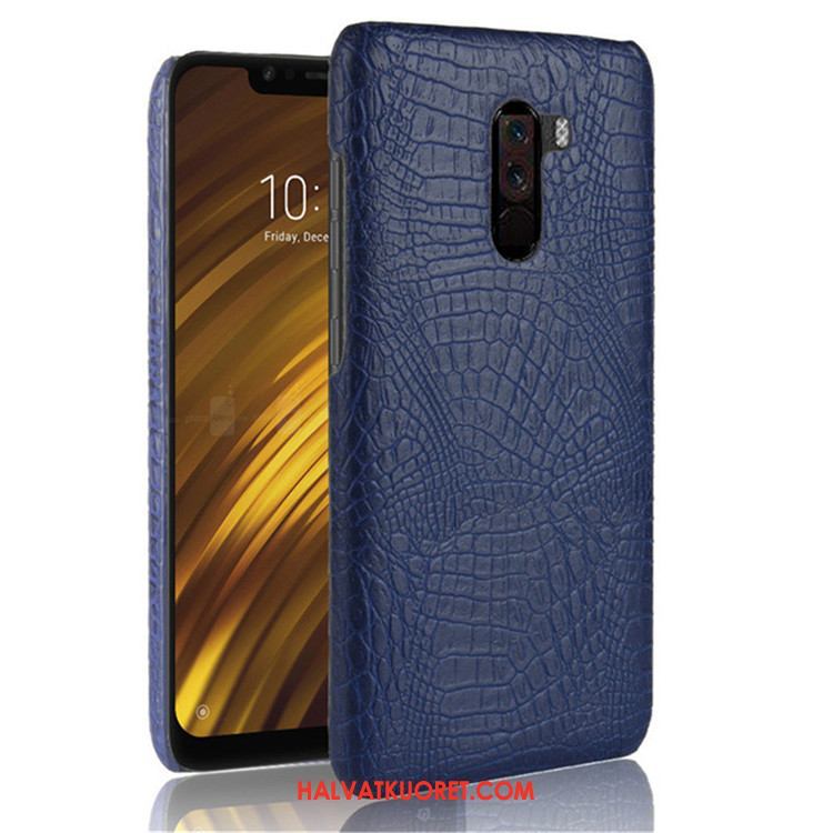 Pocophone F1 Kuoret Suojaus Jauhe Kova, Pocophone F1 Kuori Kukkakuvio Kotelo Beige