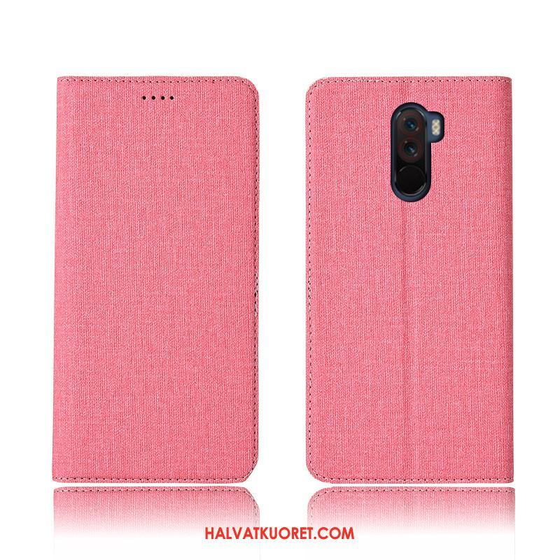 Pocophone F1 Kuoret Suojaus Silikoni Uusi, Pocophone F1 Kuori Pehmeä Neste Pellava Beige