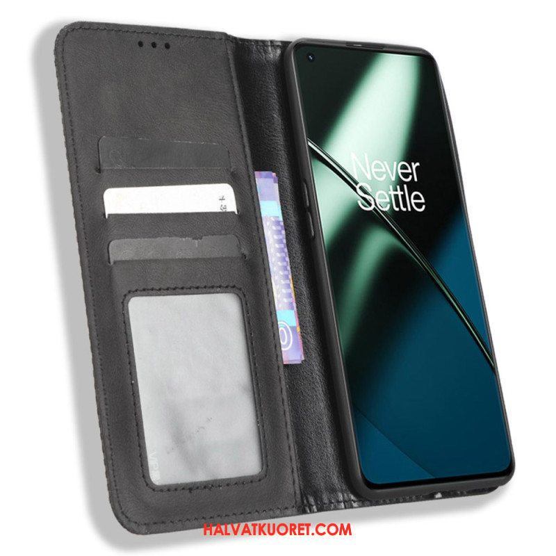 Puhelinkuoret OnePlus 11 5G Kotelot Flip Tyylitelty Nahkatyyli