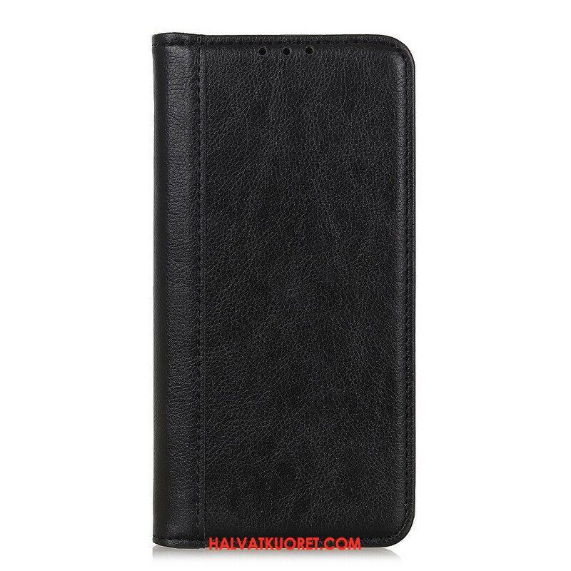 Puhelinkuoret OnePlus Nord 2 5G Kotelot Flip Litchi Split Leather -versio
