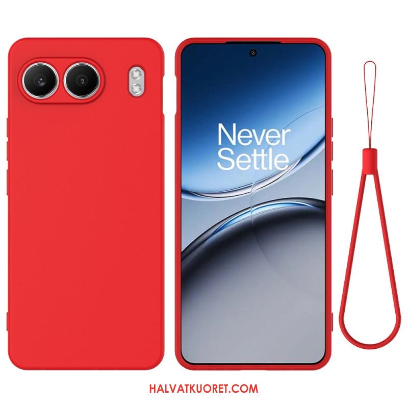 Puhelinkuoret Oneplus Nord 4 Nestemäinen Silikoni Hihnalla
