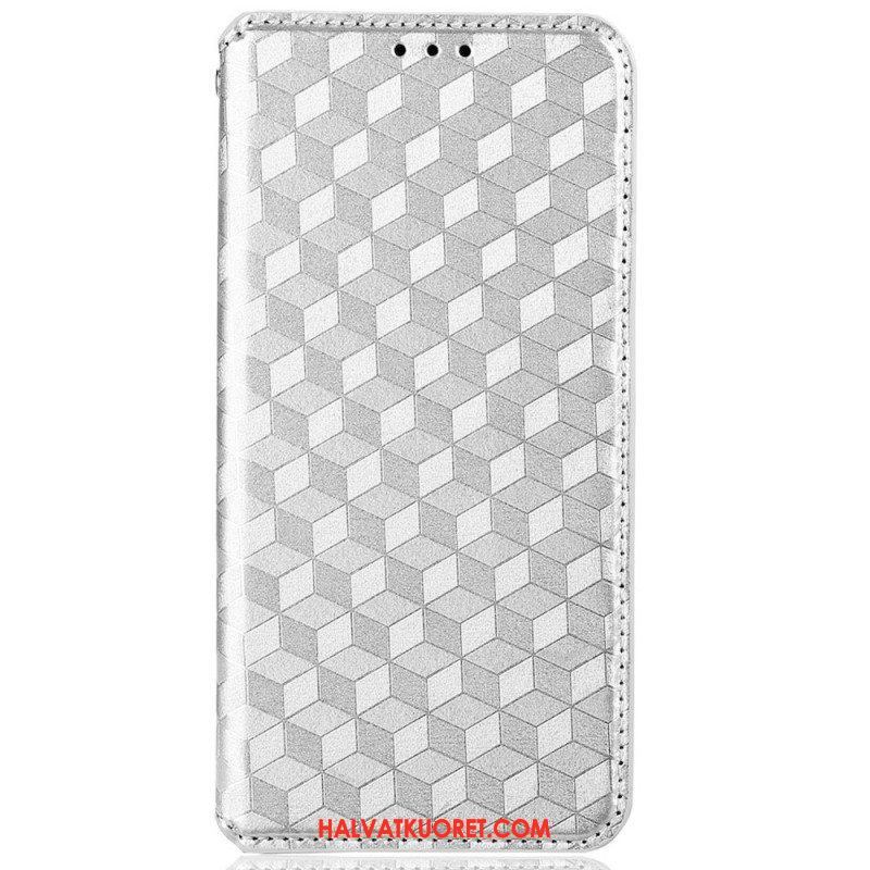 Puhelinkuoret Oppo A94 5G Kotelot Flip Keinonahassa