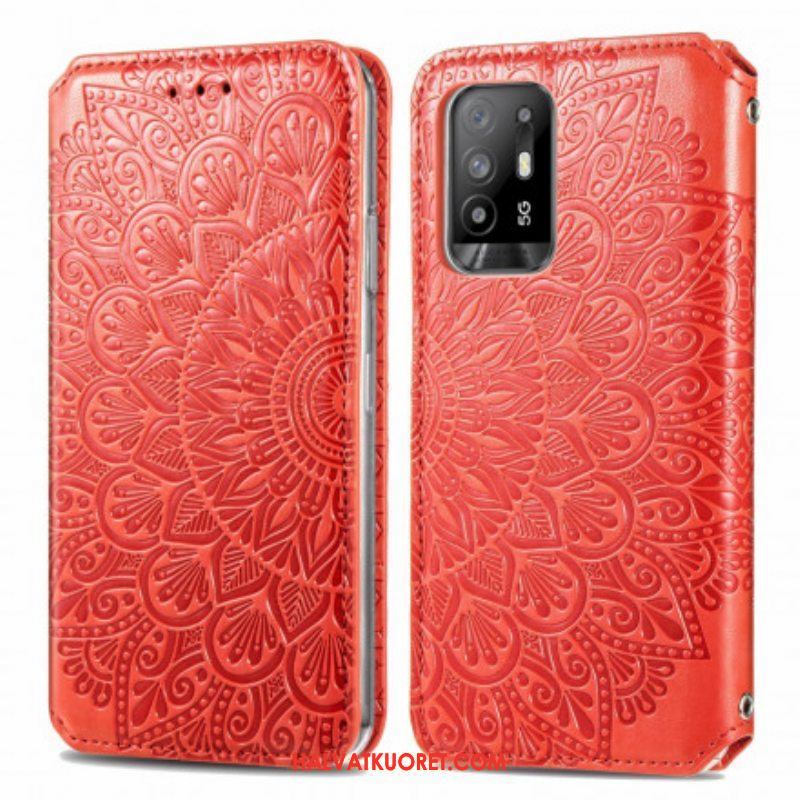 Puhelinkuoret Oppo A94 5G Kotelot Flip Mandala