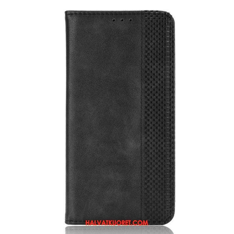 Puhelinkuoret Samsung Galaxy A13 5G / A04s Kotelot Flip Tyylitelty Vintage-nahkaefekti