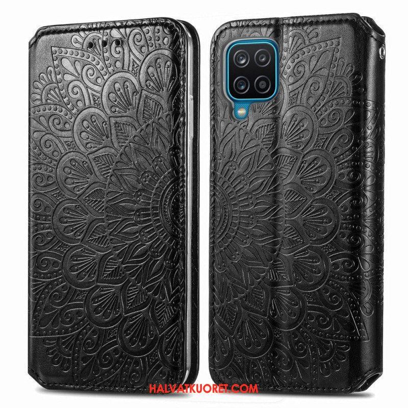 Puhelinkuoret Samsung Galaxy M12 / A12 Kotelot Flip Mandala