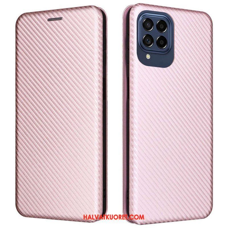 Puhelinkuoret Samsung Galaxy M53 5G Kotelot Flip Hiilikuitu