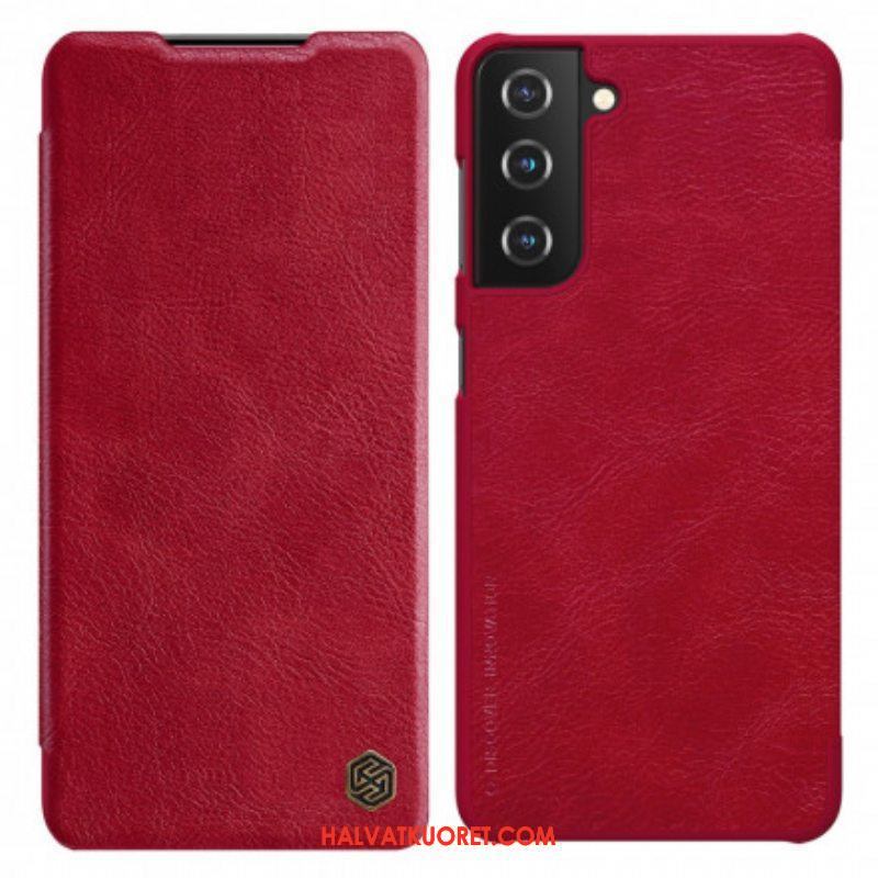 Puhelinkuoret Samsung Galaxy S21 Plus 5G Kotelot Flip Nillkin Qin -sarja