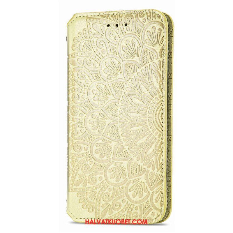 Puhelinkuoret Samsung Galaxy S22 Ultra 5G Kotelot Flip Mandala