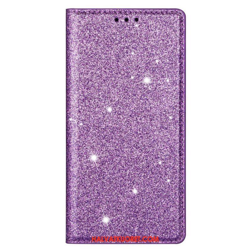 Puhelinkuoret Samsung Galaxy S23 5G Kotelot Flip Paljetti Tyyli