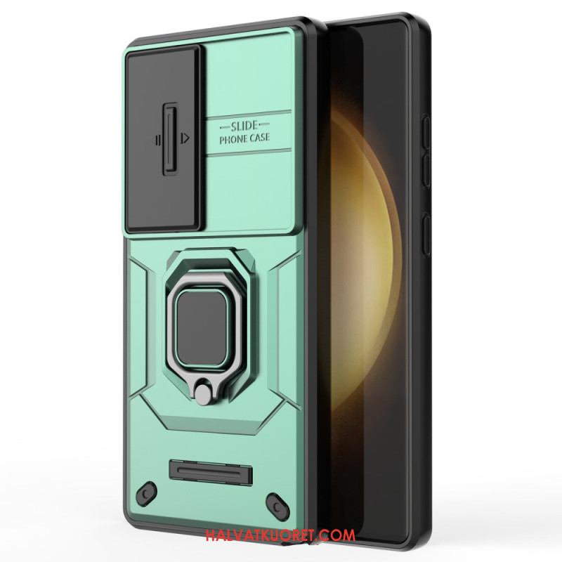 Puhelinkuoret Samsung Galaxy S25 Ultra 5g Kestävä Rengas Linssinsuojalla