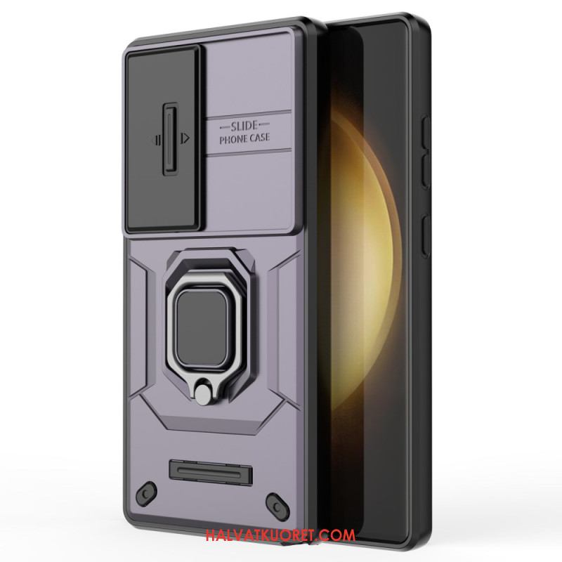 Puhelinkuoret Samsung Galaxy S25 Ultra 5g Kestävä Rengas Linssinsuojalla