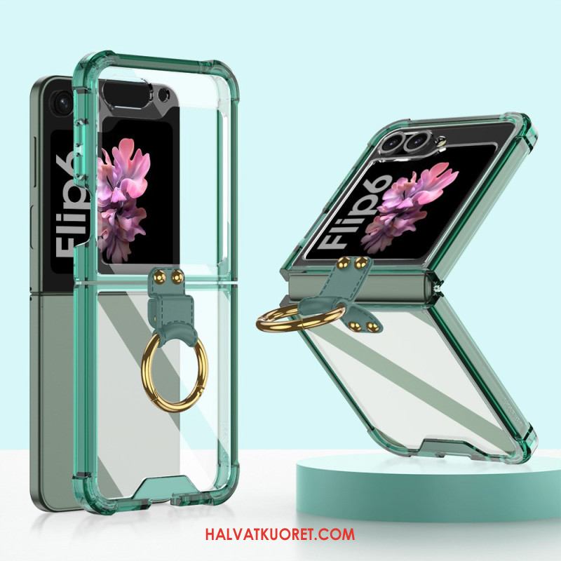 Puhelinkuoret Samsung Galaxy Z Flip 7 Fe Läpinäkyvä Sormusteline Gkk