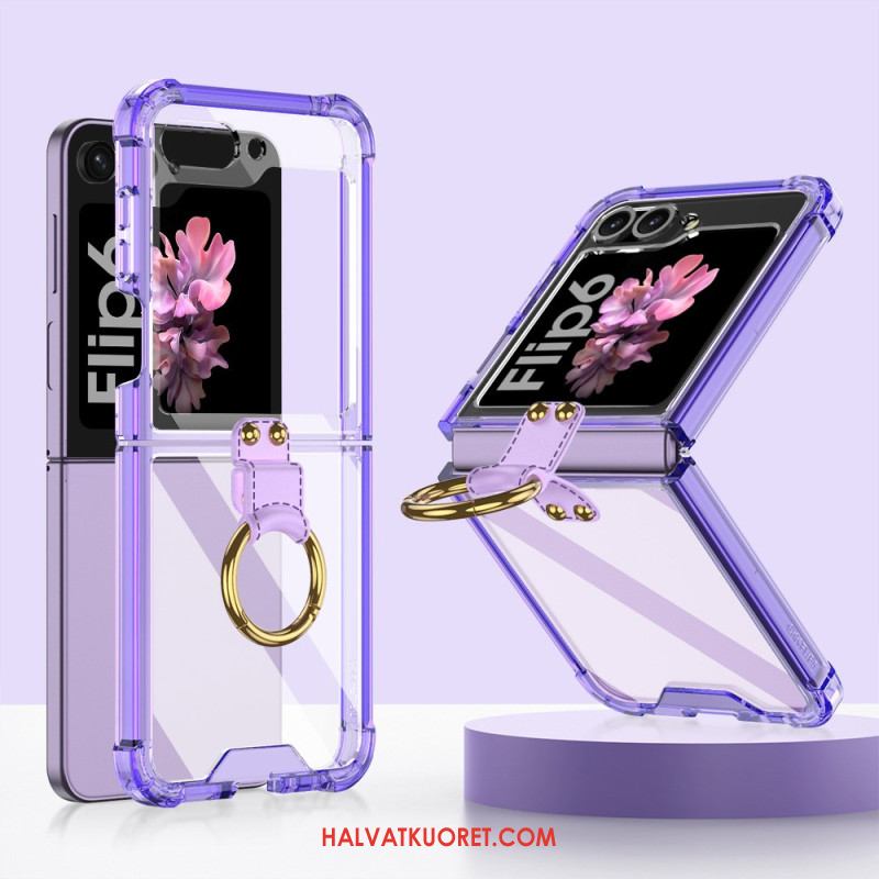 Puhelinkuoret Samsung Galaxy Z Flip 7 Fe Läpinäkyvä Sormusteline Gkk
