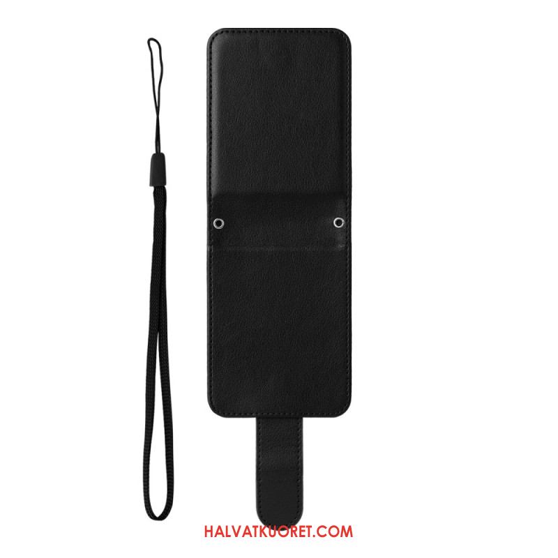 Puhelinkuoret Samsung Galaxy Z Flip 7 Fe Nahkakuvioinen Korttikotelo