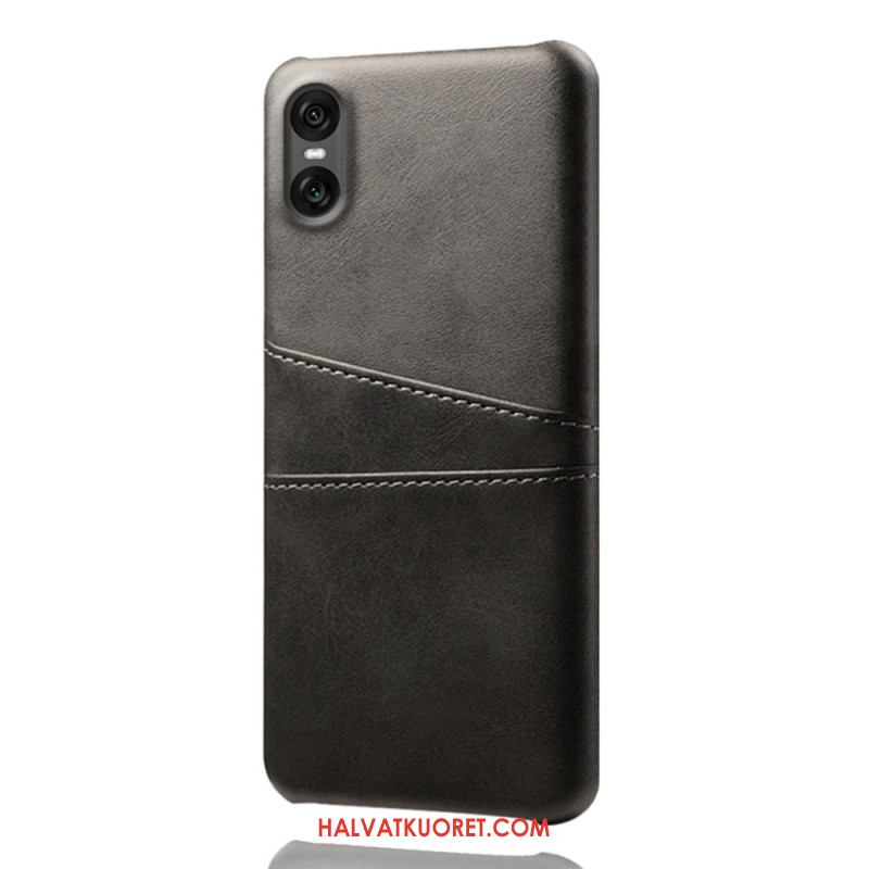 Puhelinkuoret Sony Xperia 10 Vii Nahkamainen Korttikotelo