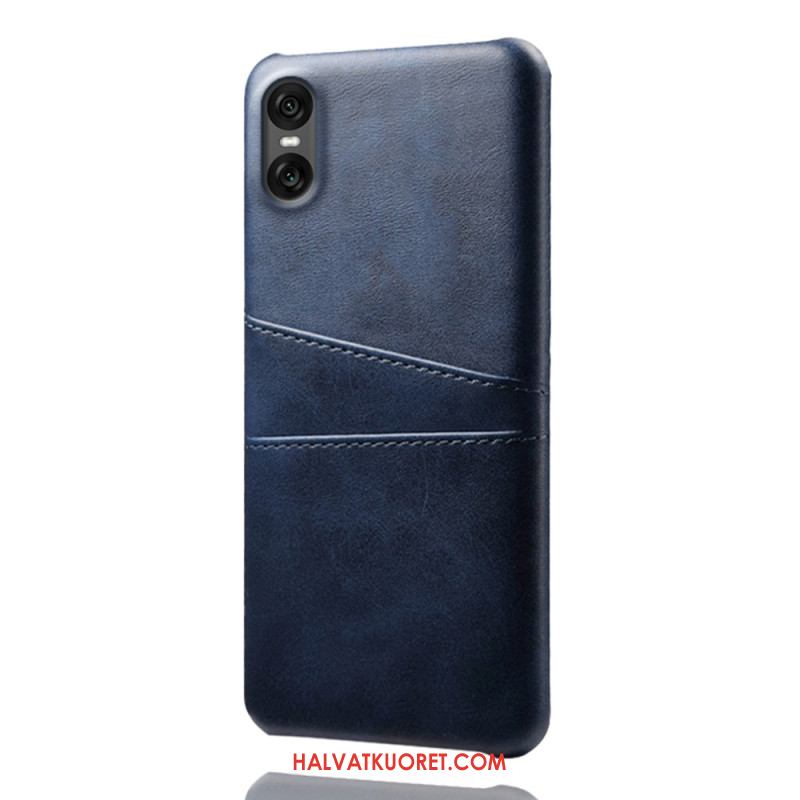 Puhelinkuoret Sony Xperia 10 Vii Nahkamainen Korttikotelo