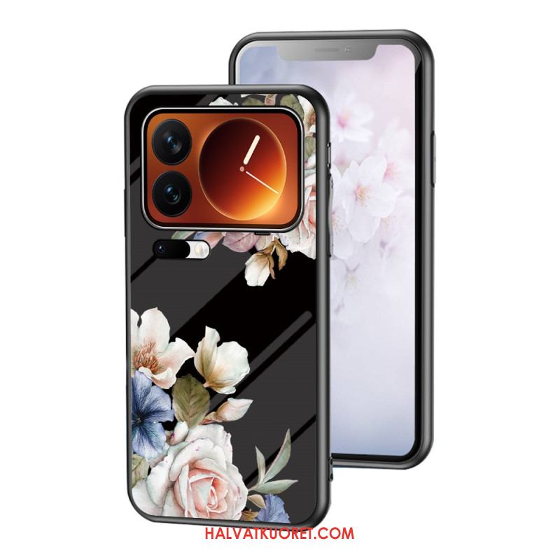Puhelinkuoret Xiaomi 17 Pro Karkaistusta Lasista Valmistettu Kukkakuvio