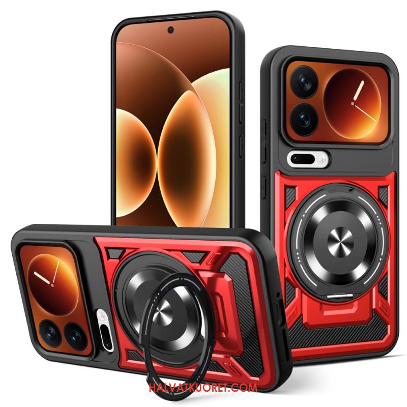 Puhelinkuoret Xiaomi 17 Pro Magneettinen Suljin Pyörivällä Jalustalla