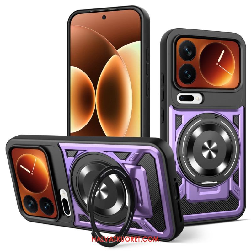 Puhelinkuoret Xiaomi 17 Pro Magneettinen Suljin Pyörivällä Jalustalla
