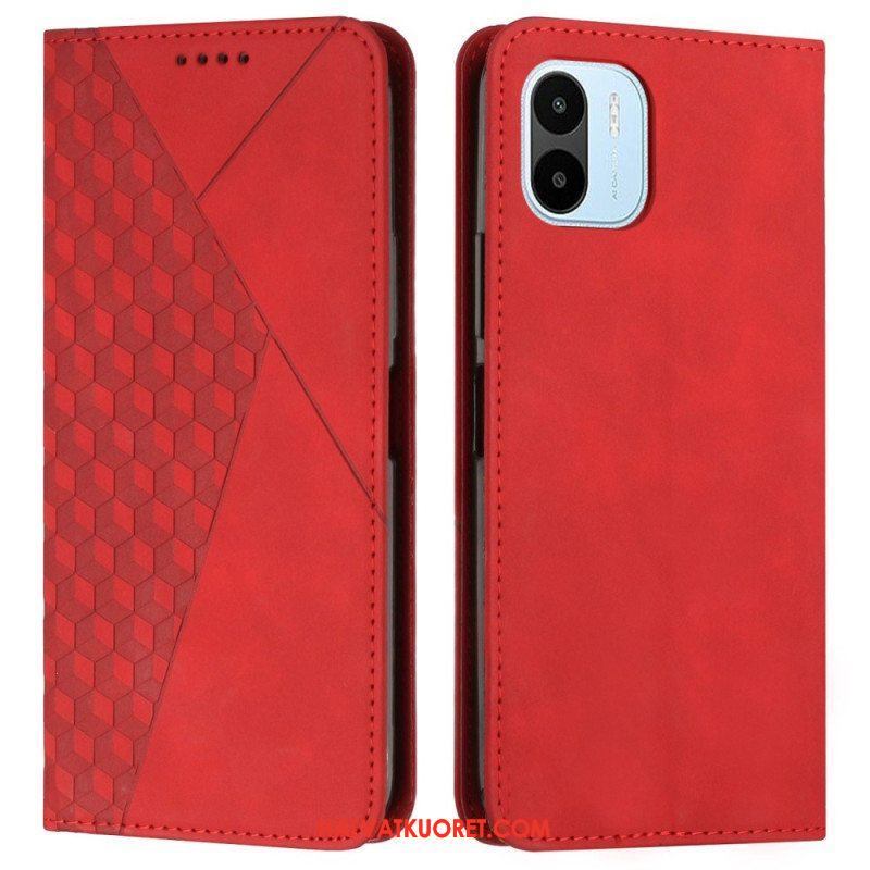 Puhelinkuoret Xiaomi Redmi A1 Kotelot Flip Cubic Style Skin-touch