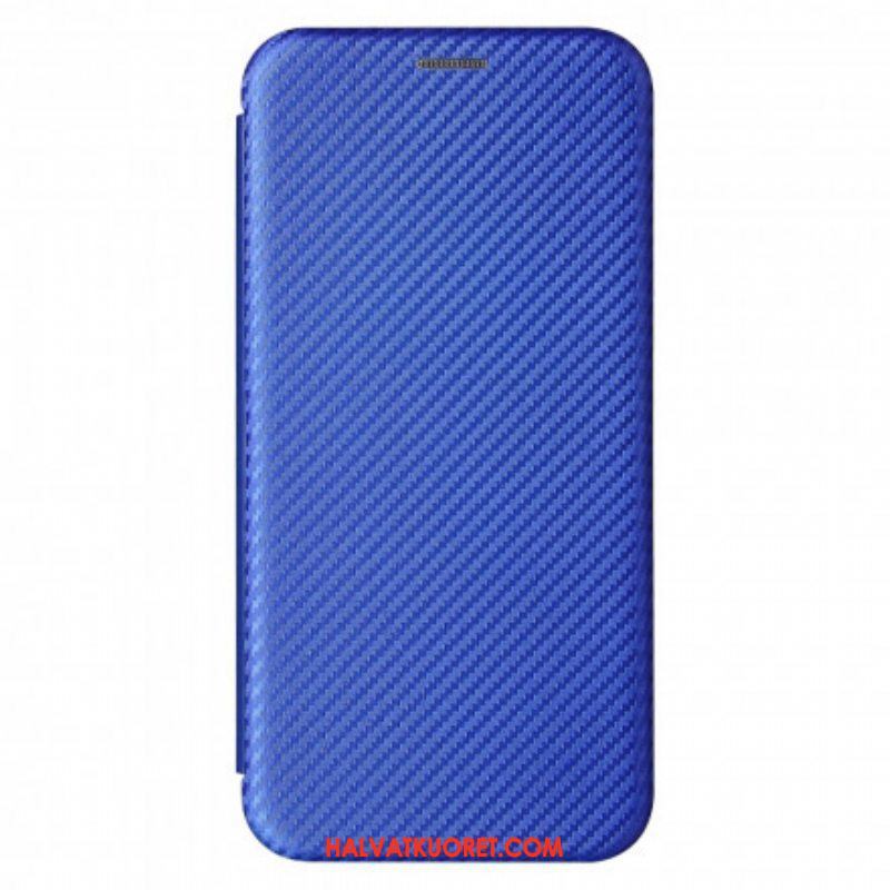 Puhelinkuoret Xiaomi Redmi Note 10 / 10S Kotelot Flip Hiilikuitu Tukirenkaalla