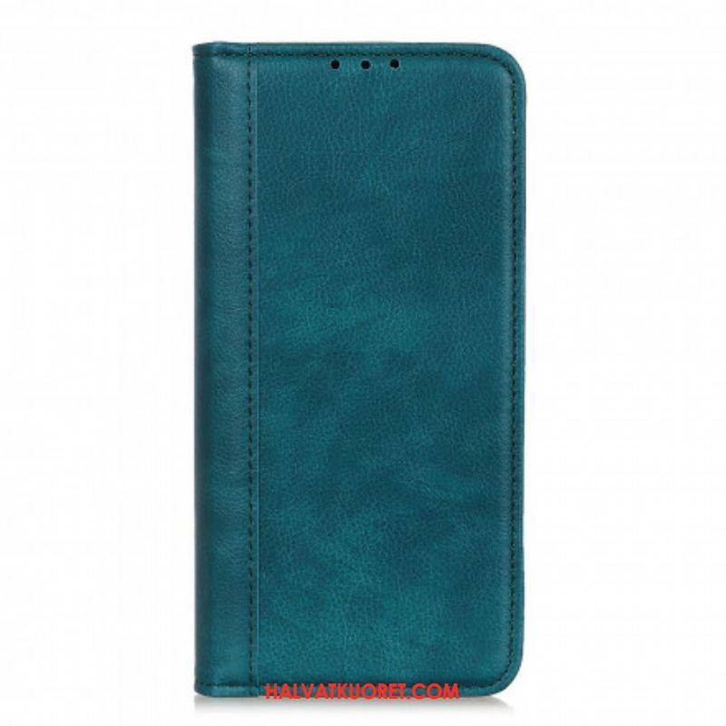 Puhelinkuoret Xiaomi Redmi Note 10 5G Kotelot Flip Litchi Split Leather -versio