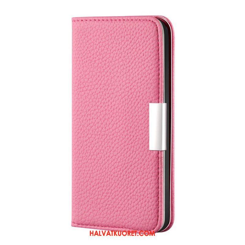 Puhelinkuoret Xiaomi Redmi Note 10 Pro Kotelot Flip Keinonahka Litchi Ultra Chic