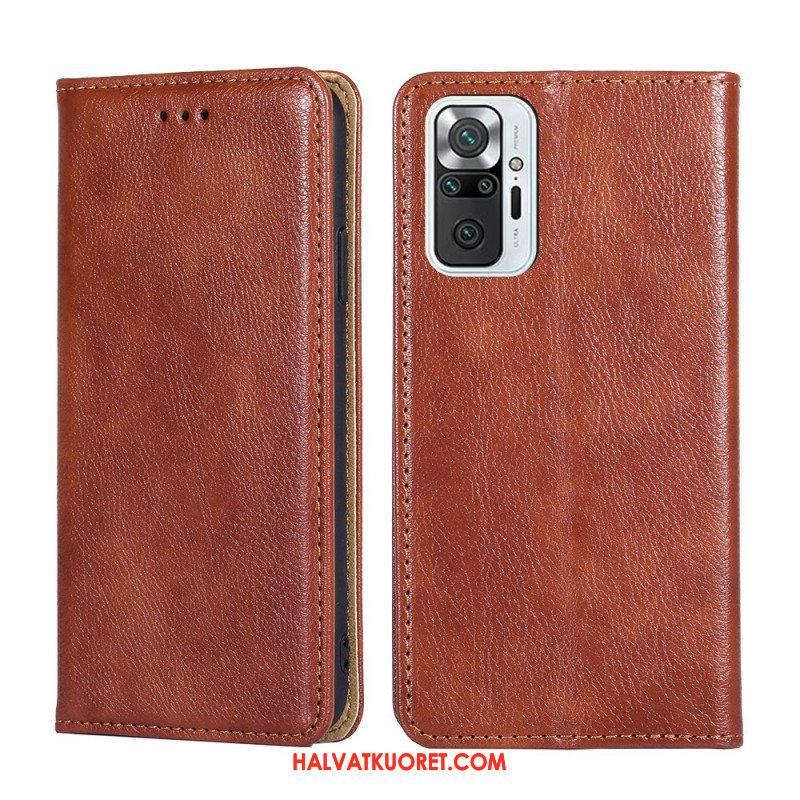 Puhelinkuoret Xiaomi Redmi Note 10 Pro Kotelot Flip Vintage Nahkatyyli