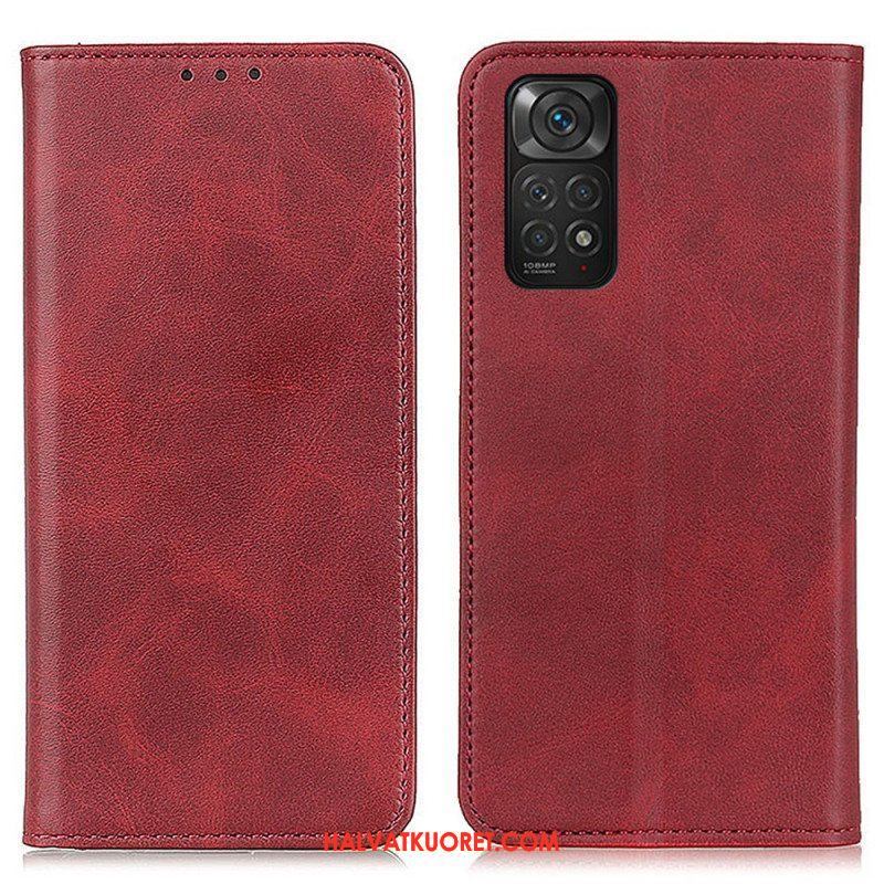 Puhelinkuoret Xiaomi Redmi Note 11 / 11S Kotelot Flip Elegance Haljattu Nahka