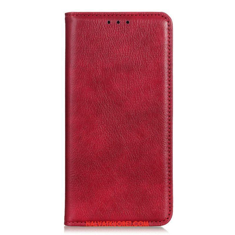 Puhelinkuoret Xiaomi Redmi Note 11 / 11S Kotelot Flip Litsi Haljasnahan Rakenne