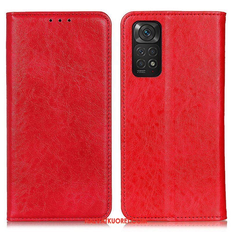 Puhelinkuoret Xiaomi Redmi Note 11 / 11S Kotelot Flip Nahan Rakenne